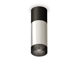 Ambrella Комплект накладного светильника XS6325061 PSL/SBK/BK серебро полированное/черный песок/тонированный MR16 GU5.3 (C6325, C6302, A2010, N6151) XS6325061 - фото 104066