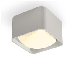 Ambrella Комплект накладного светильника с акрилом XS7834011 SGR/FR серый песок/белый матовый MR16 GU5.3 (C7834, N7756) XS7834011 - фото 104126