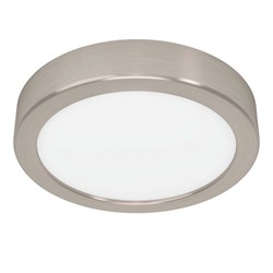 Eglo 900583 Накладной светильник диммируемый FUEVA 5, 11W (LED), 3000K, ?160, сталь, матовый никель / пластик, белый 900583 - фото 104150