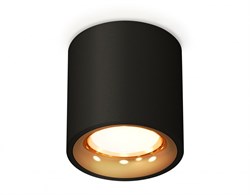 Ambrella Комплект накладного светильника XS7532024 SBK/PYG черный песок/золото желтое полированное MR16 GU5.3 (C7532, N7014) XS7532024 - фото 104460