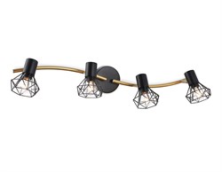 Ambrella Светильник накладной TR8658/4 BK/GD черный/золото E14/4 max 60W 750*100*185 TR8658 - фото 104494