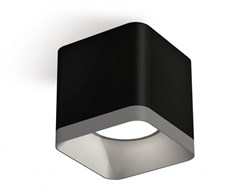 Ambrella Комплект накладного светильника XS7806003 SBK/SSL черный песок/серебро песок MR16 GU5.3 (C7806, N7703) XS7806003 - фото 104538