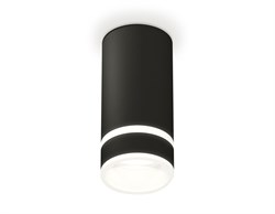Ambrella Комплект накладного светильника с акрилом XS8162005 SBK/FR черный песок/белый матовый GX53 (C8162, N8445) XS8162005 - фото 104572