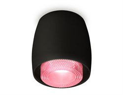 Ambrella Комплект накладного светильника с композитным хрусталем XS1142022 SBK/PI черный песок/розовый MR16 GU5.3 (C1142, N7193) XS1142022 - фото 104766