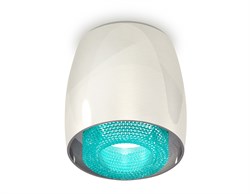 Ambrella Комплект накладного светильника с композитным хрусталем XS1143011 PSL/BL серебро полированное/голубой MR16 GU5.3 (C1143, N7194) XS1143011 - фото 104798