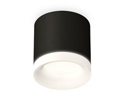 Ambrella Комплект накладного светильника с акрилом XS7402034 SBK/FR черный песок/белый матовый MR16 GU5.3 (C7402, N7165) XS7402034 - фото 104799
