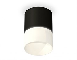 Ambrella Комплект накладного светильника с акрилом XS7402035 SBK/FR черный песок/белый матовый MR16 GU5.3 (C7402, N7170) XS7402035 - фото 104809
