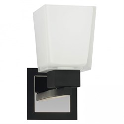 Lussole PROMO 2 Металл Хром / черный Стекло Светильник настенный E14 40W LSC-2501-01 - фото 105091