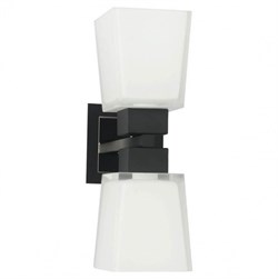 Lussole PROMO 2 Металл Хром / черный Стекло Светильник настенный E14 GRLSC-2501-02 - фото 105093