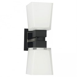 Lussole PROMO 2 Металл Хром / черный Стекло Светильник настенный E14 40W LSC-2501-02 - фото 105190
