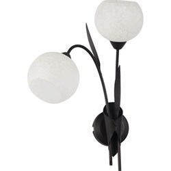 Lussole S.R.L Металл Коричневый /  Стекло Светильник настенный E14 GRLSF-6291-02 - фото 105197