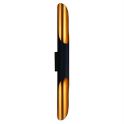 Ambrella Настенный светодиодный светильник FW237/2 CF/GD кофе/золото G9/2 max 40W 600*60*80  (лампы LED G9 7W 4200K в комплекте) FW237 - фото 106047