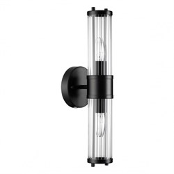 Odeon Light 4944/2W DROPS ODL22 553 черный/прозрачный/стекло Настенный светильн. E27 1*40W IP44 KEPA 4944/2W - фото 106310