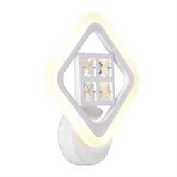 Ambrella Настенный светодиодный светильник с хрусталем FA284 WH белый 15W 260*230*60 FA284 - фото 106660