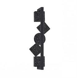 Odeon Light 6692/7WL HIGHTECH ODL_EX24 017 Настенный светильник черный/фактура crack ice/металл/акрил поворотный на 360° IP20 LED 7W 184Лм 3000K GEOS 6692/7WL - фото 106921