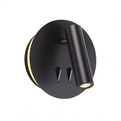 Odeon Light 3911/9WL ODL20 243 черный/металл Наст-й свет-к с лампой д/чтения с выкл LED 9W 3000K 220V BEAM 3911/9WL - фото 107024