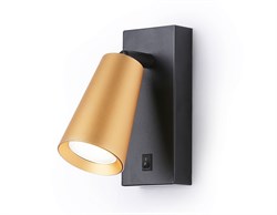 Ambrella Светильник настенный TA13142 BK/GD черный/золото GU10 max 12W 140*60*90 TA13142 - фото 107206
