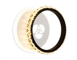 Ambrella Настенный светодиодный светильник с хрусталем FA228 WH белый LED 4200K+4200K/6400K 28W 220*170*50 FA228 - фото 107224
