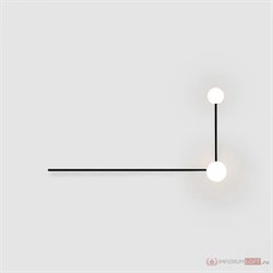 ImperiumLoft Настенный светильник LINES 2 черный 140828-26 - фото 107864