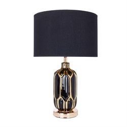 Arte Lamp A4016LT-1BK REVATI Настольная лампа, металл/керамика/текстиль A4016LT-1BK - фото 108005