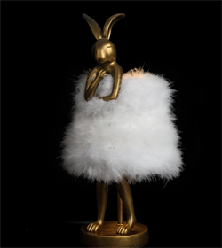 LOFT IT 10315/A White fluff Настольная лампа Lapine 10315/A White fluff - фото 108470