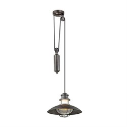 Odeon Light 4164/1A ODL19 695 коричневый/прозрачный Уличный светильник-подвес IP23 E27 1*60W DANTE 4164/1A - фото 109031