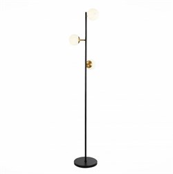 Evoluce SLE220405-03 торшер чёрный, латунь / белый E27 3*60W SLE220405-03 - фото 109619