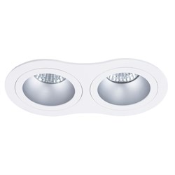 Arte Lamp A2161PL-2WH ALKES Точечный светильник встраиваемый, белый/серебро A2161PL-2WH - фото 110035