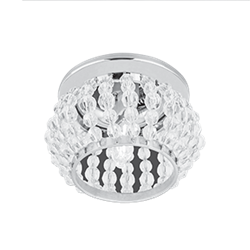Gauss Светильник Brilliance Gu5.3 1/50 кристалл/хром CR047 - фото 110191