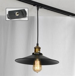 Lussole LOFT Металл Черный / бронзовый Металл трековый светильник однофазный E27 60W LSP-9601-TAB - фото 110620
