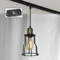 Lussole LOFT Металл Черный / бронзовый Металл трековый светильник однофазный E27 60W LSP-9610-TAB - фото 110732