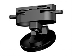 Ambrella Крепеж трековый скрытый поворотный A2526 SBK черный песок D80*H55mm (для корпуса D60mm) A2526 - фото 110852