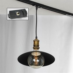 Lussole LOFT Металл Черный / бронзовый Металл трековый светильник однофазный E27 60W LSP-9670-TAB - фото 110990