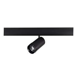 ST LUCE ST357.436.20 Магнитный трековый светильник ZOOM Черный LED 1*20W 3000K Lm Ra90 10-55° IP20 D60xH170 48VV ST357.436.20 - фото 111888