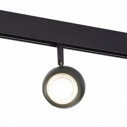 ST LUCE ST355.446.10 Магнитный трековый светильник Черный LED 1*10W 4000K 470Lm Ra>80  IP20 L120xW50xH176 48V ST355.446.10 - фото 111889