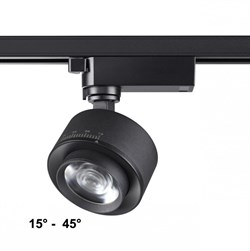 Novotech 358942 PORT NT22 черный Светильник трековый однофазный трехжильный IP20 LED 4000К 15W 220V EDDY 358942 - фото 111950
