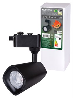 TDM Светильник трековый однофазный LED TRL-02-025-WB 25 Вт, 24°, 3000 К, 90 Ra, черный SQ0369-0015 - фото 112128