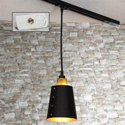 Lussole LOFT Металл Черный / матовое золото Металл трековый светильник однофазный E27 60W LSP-9861-TAW - фото 112730