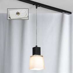 Lussole PROMO 2 Металл Хром / черный Стекло трековый светильник однофазный E14 40W LSC-2506-01-TAW - фото 112741