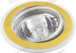 Comtech Corona Светильник галогеновый встраиваемый повор.MR16 1x50W GU5.3 никель/золото/никель P00262/2 - фото 112797