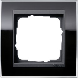 Рамка 1-пост, Gira Event Clear для центральных вставок цвета "антрацит" Чёрный - фото 11283