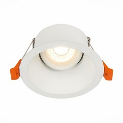 ST Luce ST207.508.01 Светильник встраиваемый Мат. белый GU10 1*50W D103xH52 220V Без ламп ST207.508.01 - фото 112909