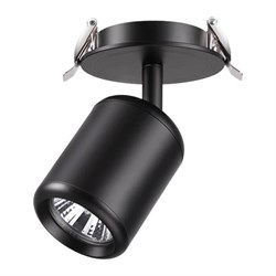 Novotech 370451 NT19 102 черный Встраиваемый светильник IP20 GU10 50W 220V PIPE 370451 - фото 113089