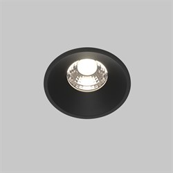 Maytoni Встраиваемый светильник Round 4000K 7W 60° Черный DL058-7W4K-B - фото 113422