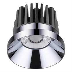 Novotech 357589 NT18 088 хром Встраиваемый светильник IP44 LED 3000K 10W 100-265V METIS 357589 - фото 113510