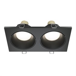 Maytoni Technical Встраиваемый светильник Zoom GU10 2x50Вт IP 65 DL033-2-02B - фото 113811