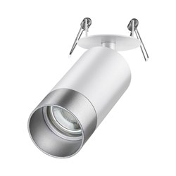 Novotech 370874 SPOT NT22 белый/серебро Светильник встраиваемый IP20 GU10 9W 220V SLIM 370874 - фото 113938
