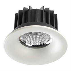 Novotech 357604 NT18 090 белый Встраиваемый светильник IP44 LED 3000K 30W 100-265V DRUM 357604 - фото 114014