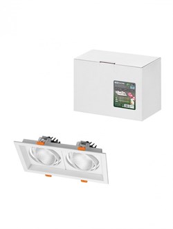 TDM Светильник встраиваемый карданный "Фокус-1" LED CSL-01-2x11-NW 22 Вт, 35°, 4000 К, 80 Ra, IP20 SQ0369-0414 - фото 114123