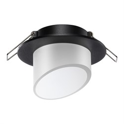 Novotech 370896 SPOT NT22 черный Светильник встраиваемый IP20 GU10 9W 220V LIRIO 370896 - фото 114145